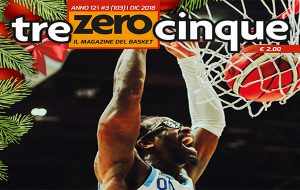 Trezerocinque: in edicola da mercoledì 19 il numero di dicembre del magazine di basket