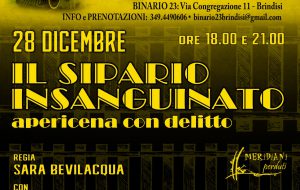 Meridiani Perduti Teatro presenta “Il Sipario Insanguinato – Apericena Con Delitto”
