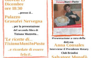 Le ricette di TizianaManiInPasta… a Palazzo Nervegna