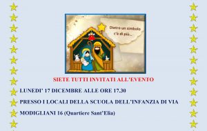 Oggi come ieri: lunedì 17 si inaugura il presepe della Scuola d’Infanzia Modigliani