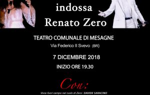 D’aria e di musica – Cinzia Fronda indossa Renato Zero al Teatro Comunale di Mesagne
