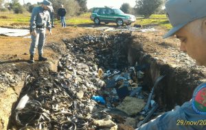 Sequestrata discarica abusiva di cavi di rame in Contrada Formica