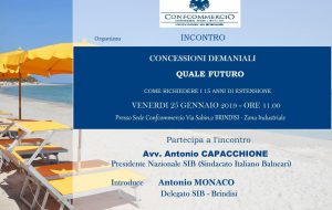 Confcommercio: Venerdì a Brindisi il presidente del Sindacato dei Balneari