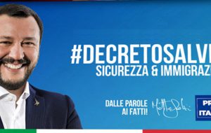 Lega-Salvini Premier in Piazza a Brindisi a sostegno del Decreto Salvini