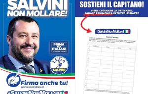 La Lega in Piazza anche a Brindisi per chiedere di negare l’autorizzazione a procedere per Salvini