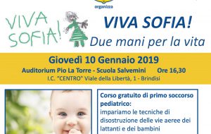 Il Lions Club di Brindisi organizza  ”Viva Sofia!”, corso di primo soccorso pediatrico