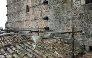 Al via l’allestimento del ponteggio e la messa in sicurezza del Castello Ducale