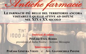 Lunedì 18 ad Ostuni convegno sulle “Antiche farmacie”