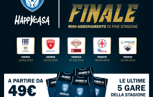 Rush finale: in vendita a partire da €49 il mini abbonamento per le ultime 5 partite interne