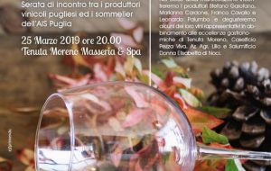 Lunedì 25 a Tenuta Moreno “Winemaker & Sommelier”