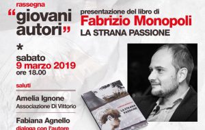 Sabato 9 Fabrizio Monopoli presenta “La strana passione” a Mesagne
