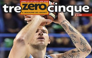 Da Sabato 27 in edicola il numero di aprile del mensile di basket Trezerocinque