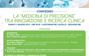 La “Medicina di Precisione” tra innovazione e ricerca clinica: 4 Maggio convegno a Mesagne