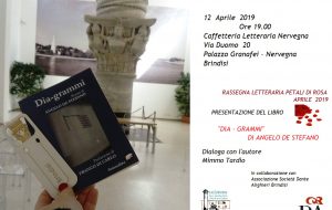Stasera Angelo De Stefano presenta il libro di poesie “Dia – grammi” alla Caffetteria Letteraria Nervegna