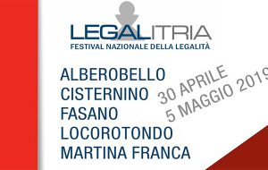 Tutto pronto per la seconda e terza giornata di LegalItria, il primo Festival nazionale di legalità della Puglia