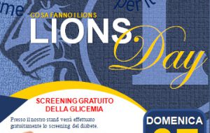 Lions Day: domenica screening del diabete gratuito in Piazza Vittoria