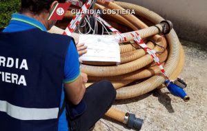 La Guardia Costiera sequestra impianto abusivo di prelievo di acqua di mare