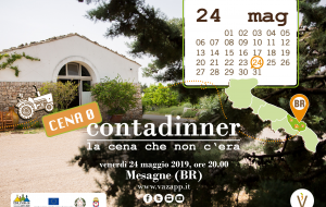 A Mesagne la “Cena 0” di Contadinner, le cene contadine di Vazapp