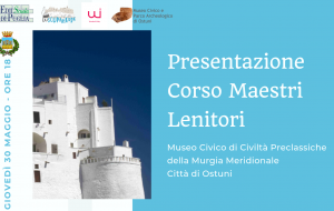 Oggi ad Ostuni si presenta il corso teorico – pratico “Maestri lenitori”