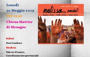 «Melissa… perché»: Libera Mesagne presenta il libro che racconta una tragedia
