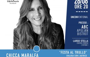 Oggi il secondo appuntamento di Librinfaccia – Unconventional: Chicca Maralfa “Festa al trullo”