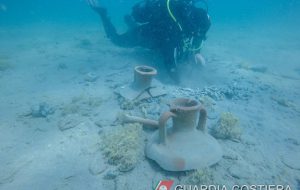 Le prime immagini dei reperti archeologici di valore inestimabile ritrovati nello specchio di mare antistante il litorale brindisino