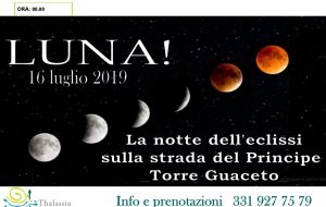 Martedì 16 a Torre Guaceto “Luna! La notte dell’eclissi sulla strada del Principe”