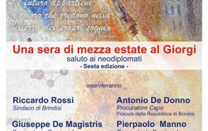 Una sera di mezza estate al “Giorgi”: giovedì 18 la consegna degli attestati ai neodiplomati