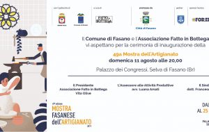 Al via la 49^ Mostra Fasanese dell’Artigianato