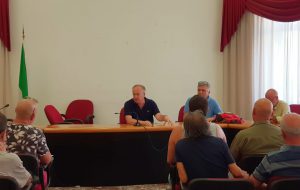 Il sindaco Rossi incontra i lavoratori Leucci