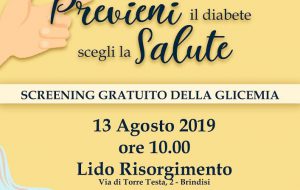 Martedì 13 a Lido Risorgimento incontro di sensibilizzazione sulla prevenzione al diabete