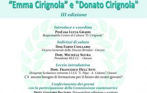 Sabato 24 la cosegna dei Premi “Emma Cirignola” e “Donato Cirignola”