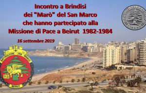 I “Marò” del Battaglione San Marco si incontrano a Brindisi per ricordare la Missione di Pace Libano a 35 anni di distanza