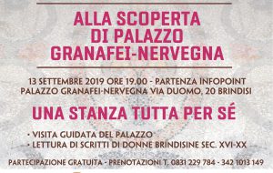Palazzo Granafei-Nervegna: venerdì 13 visita guidata con letture dedicate alle scritture femminili