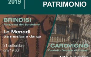 Giornate Europee del Patrimonio: domenica 22 appuntamento al Castello di Carovigno