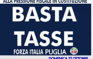 FI in piazza a Brindisi: “fermare il Governo delle tasse”