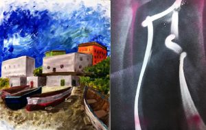 Nuove interpretazioni pittoriche a cura studenti del Liceo Artistico Simone Durano
