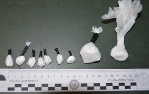 Blitz della Mobile in un appartamento del Rione Casale: rinvenuti 40 grammi di coca