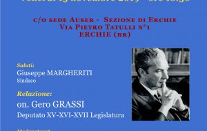 Venerdì 15 novembre l’on. Gero Grassi ad Erchie su “Moro: Martire laico”