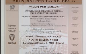 Al Verdi concerto per le malattie neurologiche: il 22 novembre si sosterrà la ricerca scientifica dell’università Campus Bio-medico di Roma