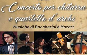 Domenica 15 a Mesagne concerto per chitarra e quartetto d’archi