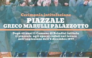 Il Piazzale del Petrolchimico alle vittime dell’esplosione del P2T