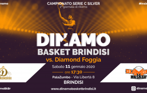 Sabato 11 la Dinamo Basket Brindisi in campo contro Foggia