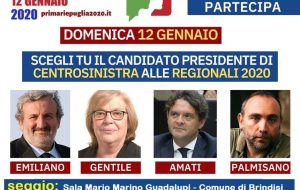 Oggi le primarie del centrosinistra in Puglia: ecco dove si vota in Provincia di Brindisi
