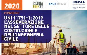 L’asseverazione nel settore delle costruzioni e dell’ingegneria civile. Se ne parla mercoledì presso la Cassa Edile di Brindisi