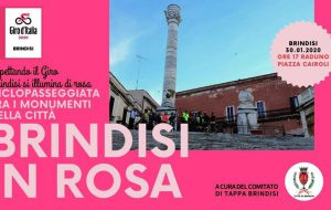La Città si tuffa nel Giro D’Italia: il 30 Gennaio monumenti illuminati per “Brindisi in Rosa”