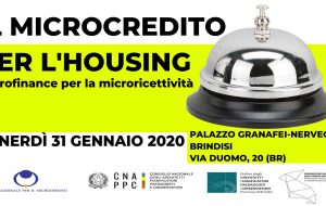 Il Microcredito per l’Housing: venerdì 31 interessante seminario a Palazzo Granafei Nervegna