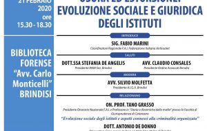 Tano Grasso a Brindisi per un convegno su usura ed estorsione