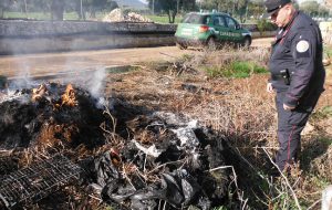 Brucia teli di plastica in un terreno di Restinco: denunciato operaio di un’azienda agricola