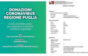 Coronavirus: il PD di Brindisi partecipa alla raccolta fondi promossa dalla Regione Puglia per sostenere il servizio sanitario
